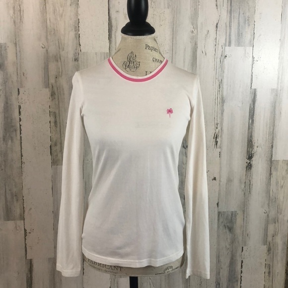 Lilly Pulitzer Tops - Lilly Pulitzer pique ling sleeve tee EUC